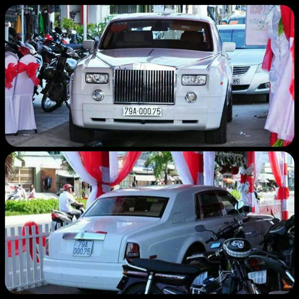 Rolls-Royce Phantom đeo biển số Khánh Hòa (Ảnh: Facebook/Xe Miền Trung).