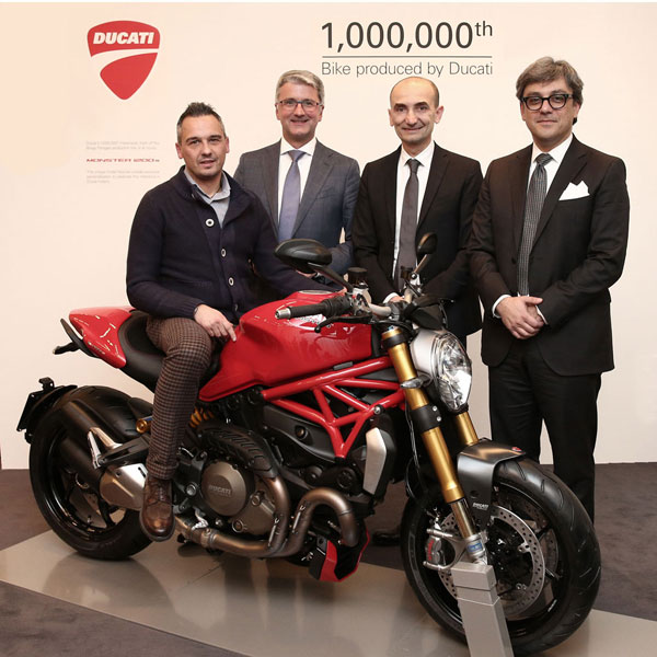 Chiếc Ducati thứ 1 triệu xuất xưởng đã được giao cho khách hàng.