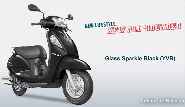 Suzuki Access 125 2014 phiên bản màu đen Glass Sparkle.