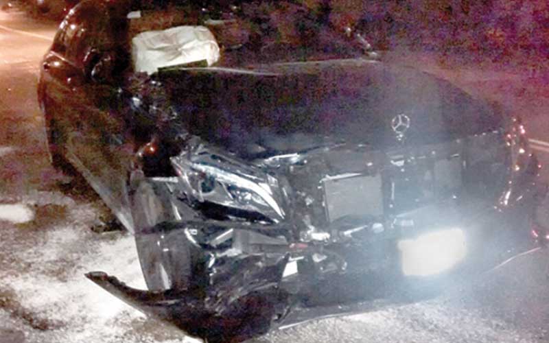 Chiếc Mercedes-Benz S63 AMG gây tai nạn.