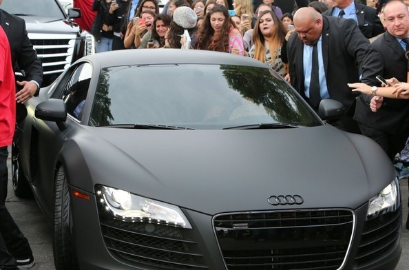 Audi R8 màu đen mờ của Justin Bieber.
