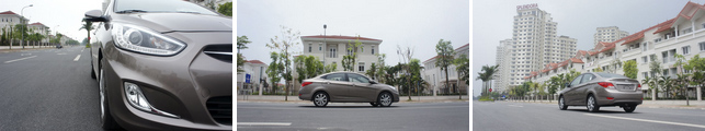 Cụm đèn pha, phần thân và đuôi của Hyundai Accent