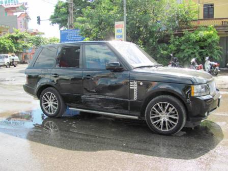 Chiếc xe Range Rover gây ra tai nạn tại Ninh Bình vào năm 2012.