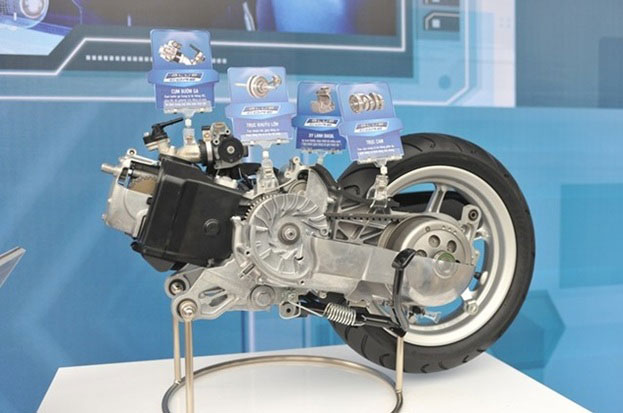 Động cơ Blue Core giúp Yamaha Grande tiết kiệm xăng như xe số.