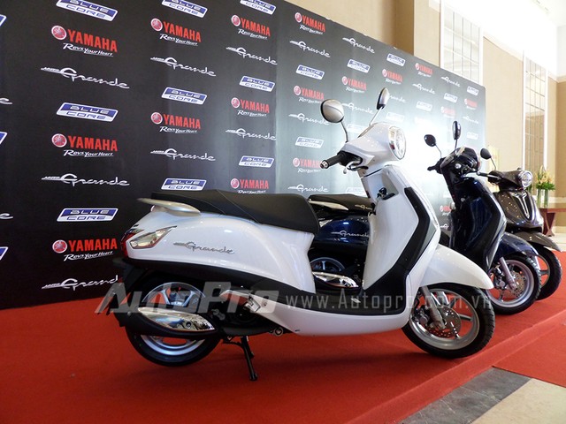 Grande là mẫu xe Yamaha đầu tiên tại Việt Nam được trang bị động cơ Blue Core mới.