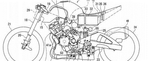 Suzuki hybrid motorcycle patent