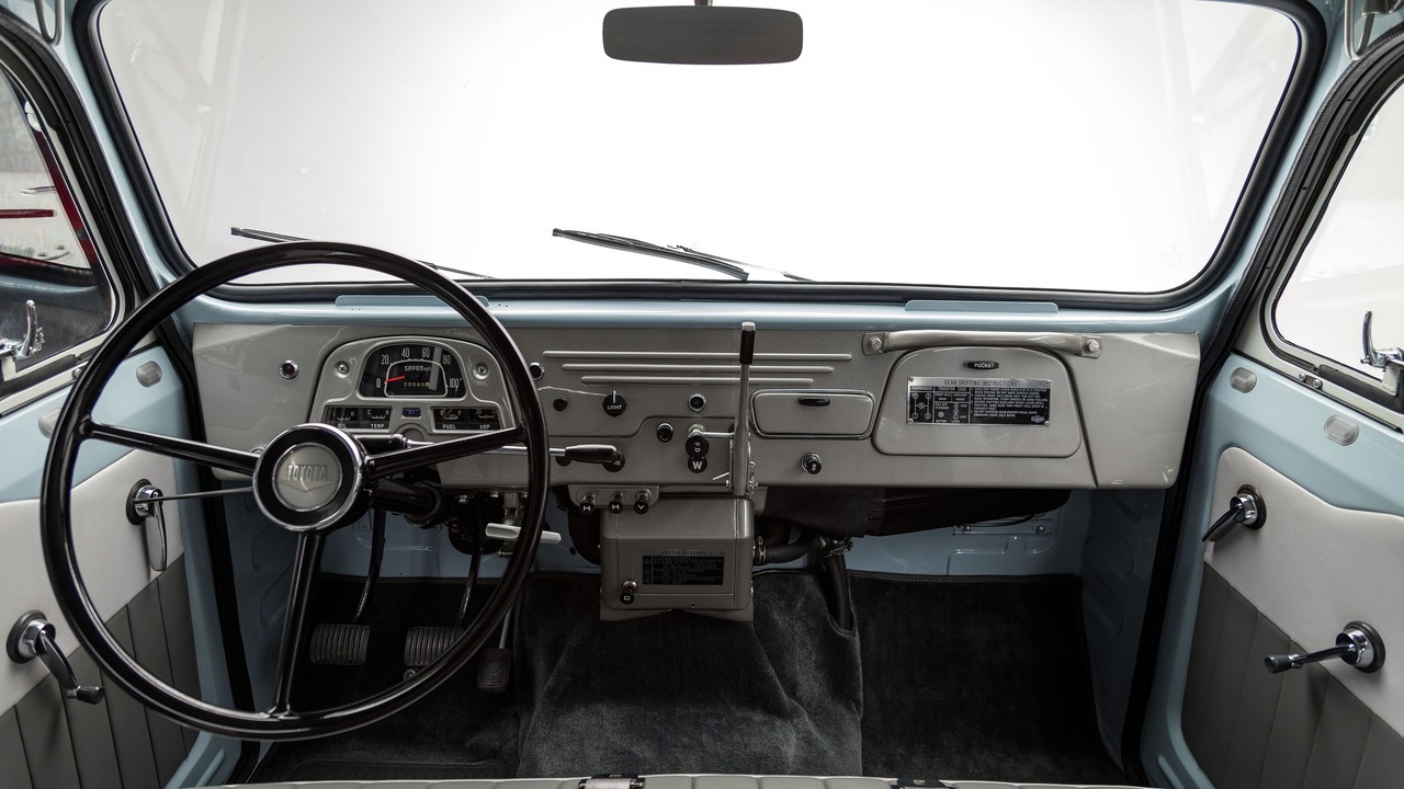 This beautiful blue 1967 Toyota Land Cruiser FJ45LV was then sold to a collector in Dubai for an undisclosed price.