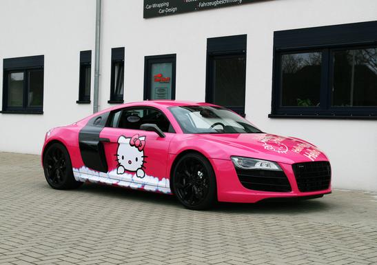 Audi R8 V10 Hello Kitty: Siêu xe màu hồng 4