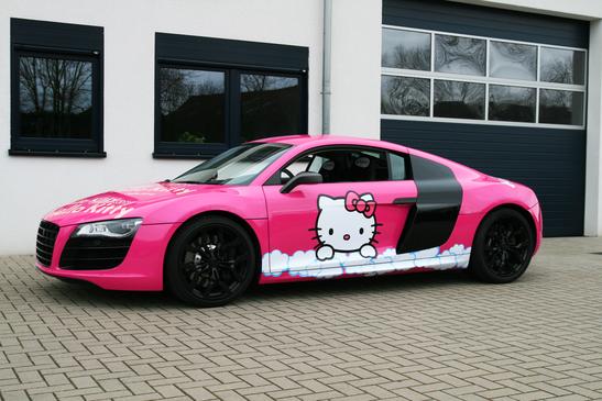 Audi R8 V10 Hello Kitty: Siêu xe màu hồng 5