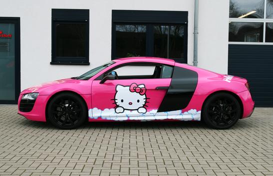 Audi R8 V10 Hello Kitty: Siêu xe màu hồng 6