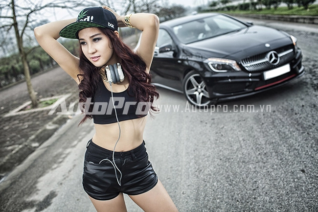 DJ Miu Miu trẻ trung và khoẻ khoắn bên Mercedes-Benz A250 AMG 1