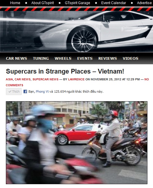Báo Tây kinh ngạc vì siêu xe Việt Nam 1