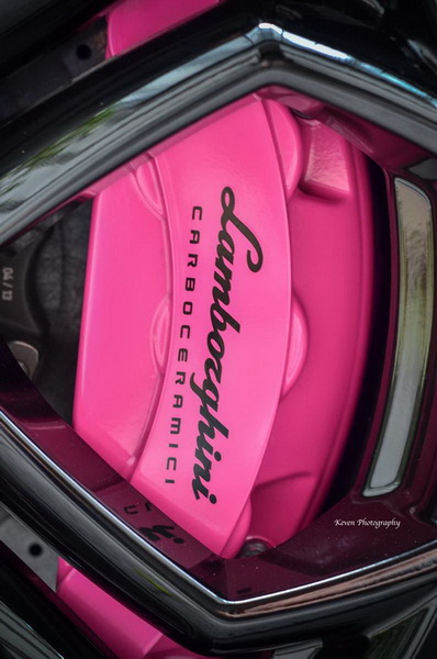 Lamborghini Aventador nổi bần bật với màu hồng sen 15