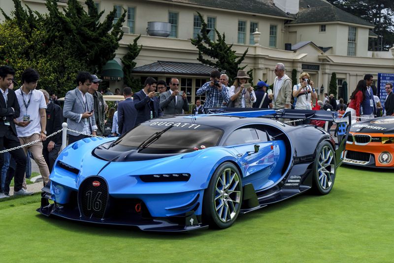 
Bugatti Vision Gran Turismo tại lễ hội Pebble Beach Concours d’Elegance năm nay.

