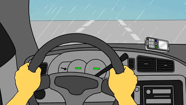 
Trong điều kiện thời tiết mưa bão, các lái xe tuyệt đối tránh không sử dụng các thiết bị ngoại vi như điện thoại di động hoặc máy nghe nhạc, màn hình DVD trong xe để tránh mất tập trung, giảm khả năng quan sát tình trạng giao thông.
