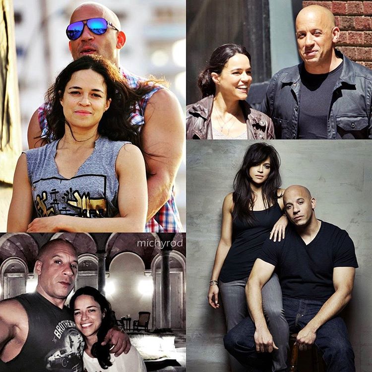
Michelle Rodriguez và Vin Diesel đã trở thành cặp đôi quen thuộc trong series phim Fast & Furious.
