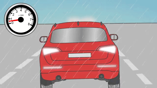Các lái xe có thể chạy xe với tốc độ thấp hơn tốc độ giới hạn để có nhiều thời gian trong những pha xử lý tình huống, tầm quan sát cũng tốt hơn và cũng an toàn hơn khi đi trong mưa lớn.