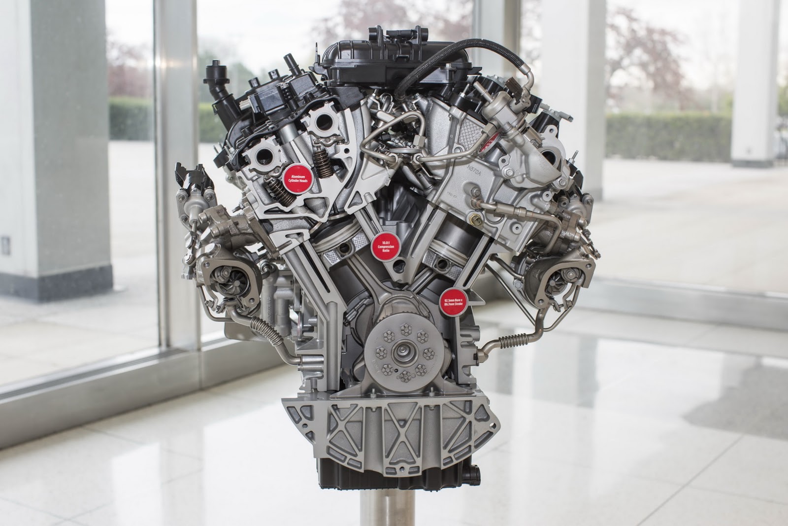 
Động cơ EcoBoost V6 mới của Ford F-150 2017.
