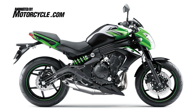 
Hình ảnh cho thấy sự tương đồng của mẫu naked bike Kymco mới và Kawasaki ER-6n.
