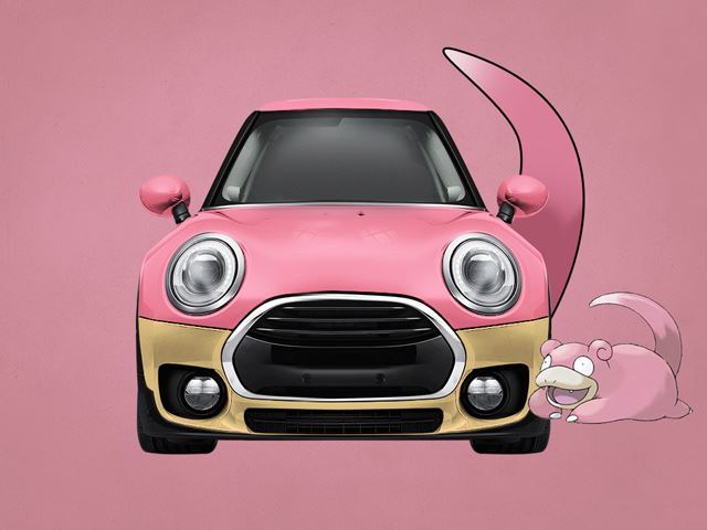 Mini Clubpok là sự pha trộn giữa Mini Clubman và Slowpok. Xe biến đổi thành màu hồng và thậm chí có cả... đuôi.