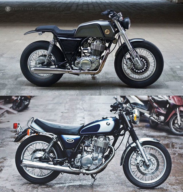 
So sánh bản gốc và bản độ của Yamaha SR400
