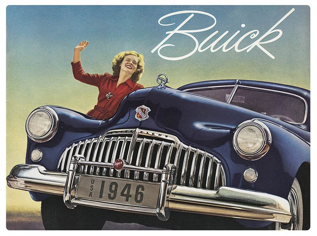 
Buick cũng là một thương hiệu sản xuất ô tô lâu đời khi được thành lập vào năm 1903. Vào thời điểm 1946, Buick đã chi ngân sách rất lớn để các hoạ sĩ sáng tác ra bức tranh này làm poster quảng cáo cho mẫu xe Buick Super.
