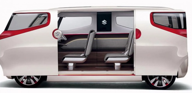 
Suzuki Air Triser sở hữu 3 hàng ghế và hoàn toàn có thể sắp xếp lại (xoay mặt lại với nhau) khi không di chuyển để biến xe thành một phòng khách mini.
