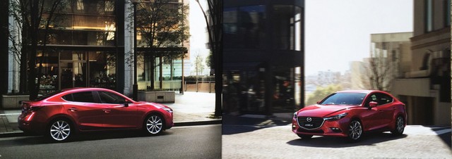 
Một series ảnh catalogue của Mazda3 phiên bản nâng cấp năm 2017 vừa bị lộ trên mạng Internet. Lễ ra mắt chính thức được thông báo là sẽ diễn ra tại Nhật Bản trong tháng 8/2016.
