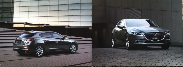 
Mẫu sedan cỡ C Mazda3 tại Nhật Bản mang tên Axela.
