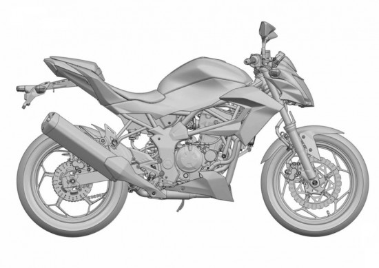 Lộ thiết kế naked bike 250cc mới của Kawasaki 1
