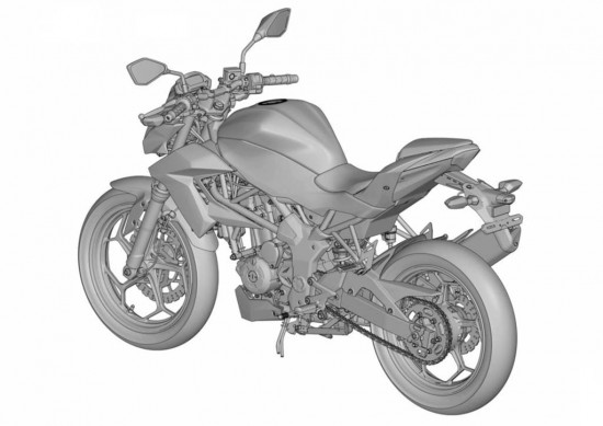Lộ thiết kế naked bike 250cc mới của Kawasaki 3