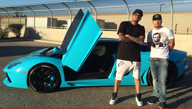 Lamborghini Aventador màu mới của Chris Brown