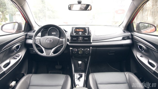 Không gian nội thất trên Toyota Vios 2014