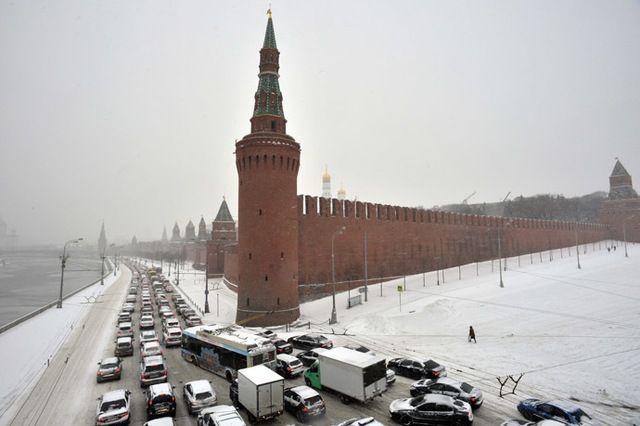 Đây là vụ tắc đường tồi tệ nhất trong lịch sử thủ đô Moscow của Nga.