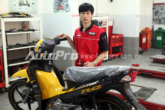 Anh Điệp - kỹ thuật viên cửa hàng Yamaha 3S Việt Nhật - 231 Tôn Đức Thắng