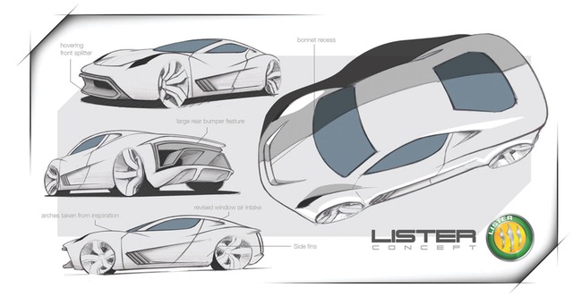 Phác thảo siêu xe mới của Lister