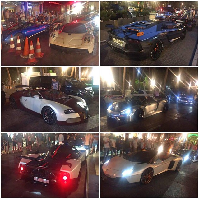 Dàn siêu xe ấn tượng của đại gia Ả-Rập đại náo Juan les Pins, Pháp.