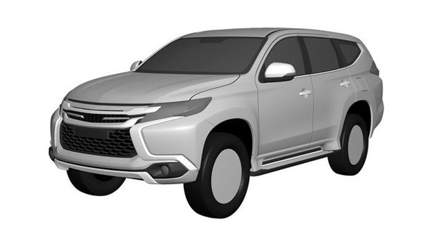 Hình ảnh của Mitsubishi Pajero Sport thế hệ mới rò rỉ từ tài liệu đăng ký bản quyền.