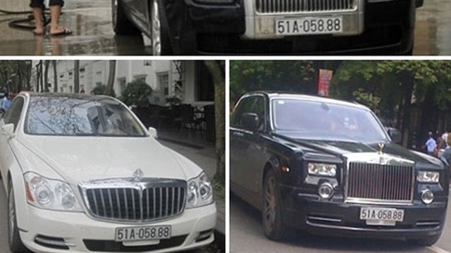 Ba chiếc xe sang tiền tỷ dùng chung biển số của đại gia Ninh Bình.