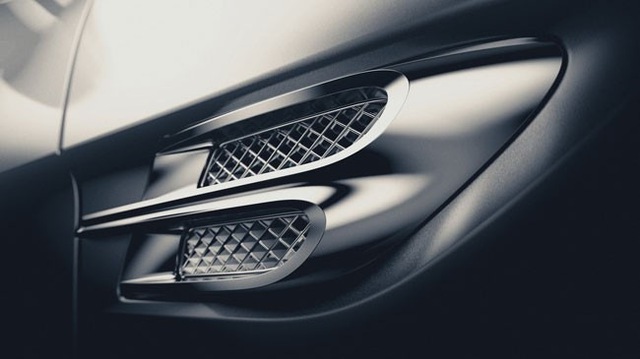 Hình ảnh hốc gió trên đầu xe của Bentayga do hãng Bentley cung cấp.