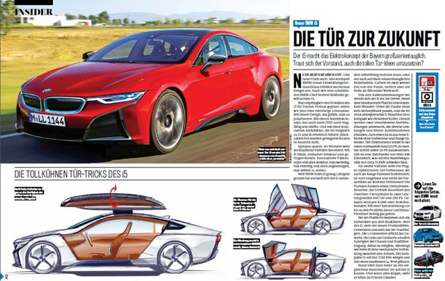 Bài báo về BMW i5 trên số mới nhất của tạp chí AutoBild.