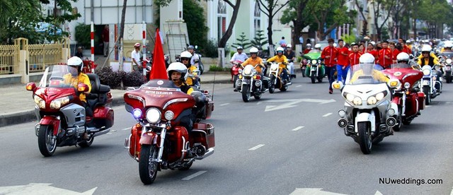Các thành viên của Câu lạc bộ mô tô Đà Nẵng.