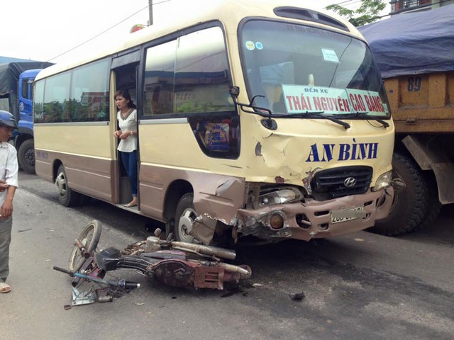 Hiện trường vụ tai nạn (Ảnh: Đặng Thanh Phong/Otofun).