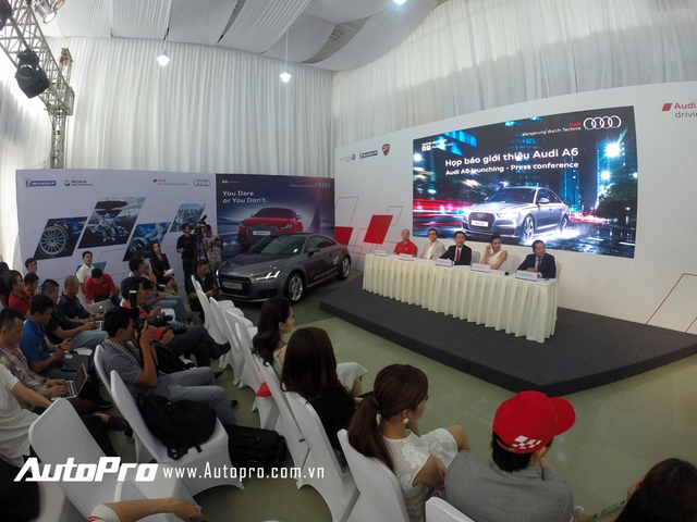 Audi Việt Nam giới thiệu Aud A6 mới tới thị trường Việt Nam.