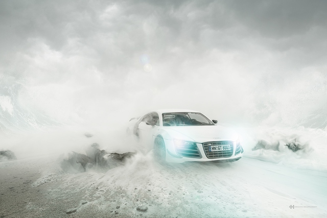 
Ai cũng nghĩ rằng chiếc Audi R8 sẽ phải phơi mình trong bão tuyết để chụp tấm hình này.
