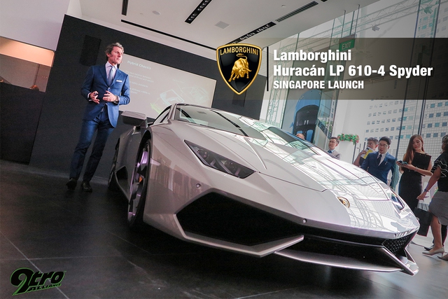 
Lamborghini Huracan Spyder ra mắt tại Singapore
