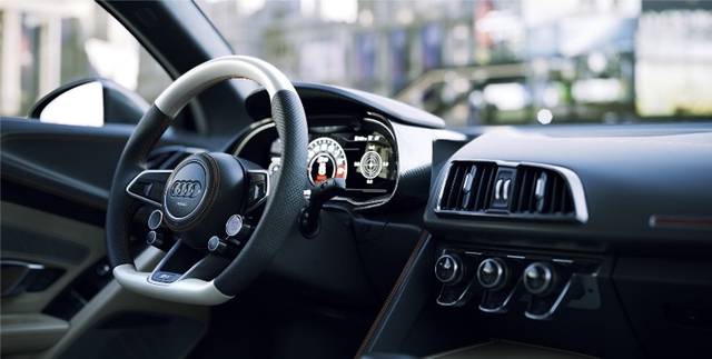 
Không gian nội thất bên trong Audi R8 phiên bản Star of Lucis cũng được hé lộ thông qua công nghệ đồ hoạ CGI.
