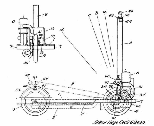 Bản thiết kế của Autoped được lưu giữ lại.