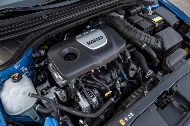 
Bù lại, Hyundai Elantra Sport 2017 được trang bị động cơ mạnh mẽ hơn, cụ thể là máy xăng tăng áp Turbo-GDI 4 xy-lanh, dung tích 1,6 lít, tạo ra công suất tối đa 201 mã lực và mô-men xoắn cực đại 264 Nm. Sức mạnh được truyền tới bánh thông qua hộp số sàn 6 cấp tiêu chuẩn hoặc ly hợp kép 7 cấp tùy chọn.
