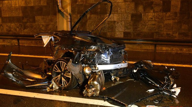 
Chiếc BMW i8 trong vụ tai nạn kinh hoàng tại Bỉ.
